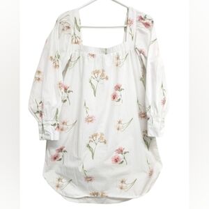 Arkitect Fashion Lessons 100% cotton floral print mini midi dress size M